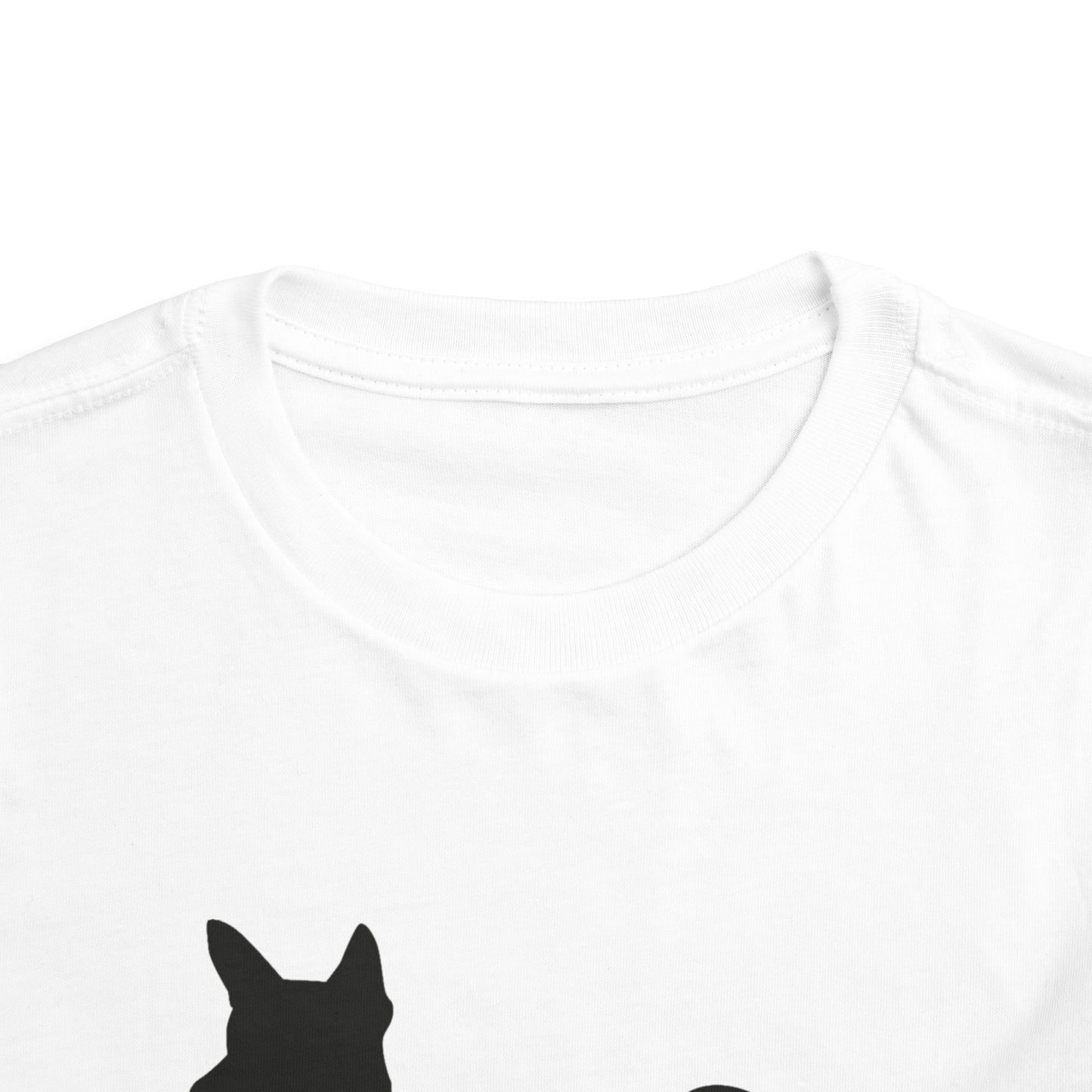 Basenji Silhouette Toddler Unisex Short Sleeve Crewneck Tee