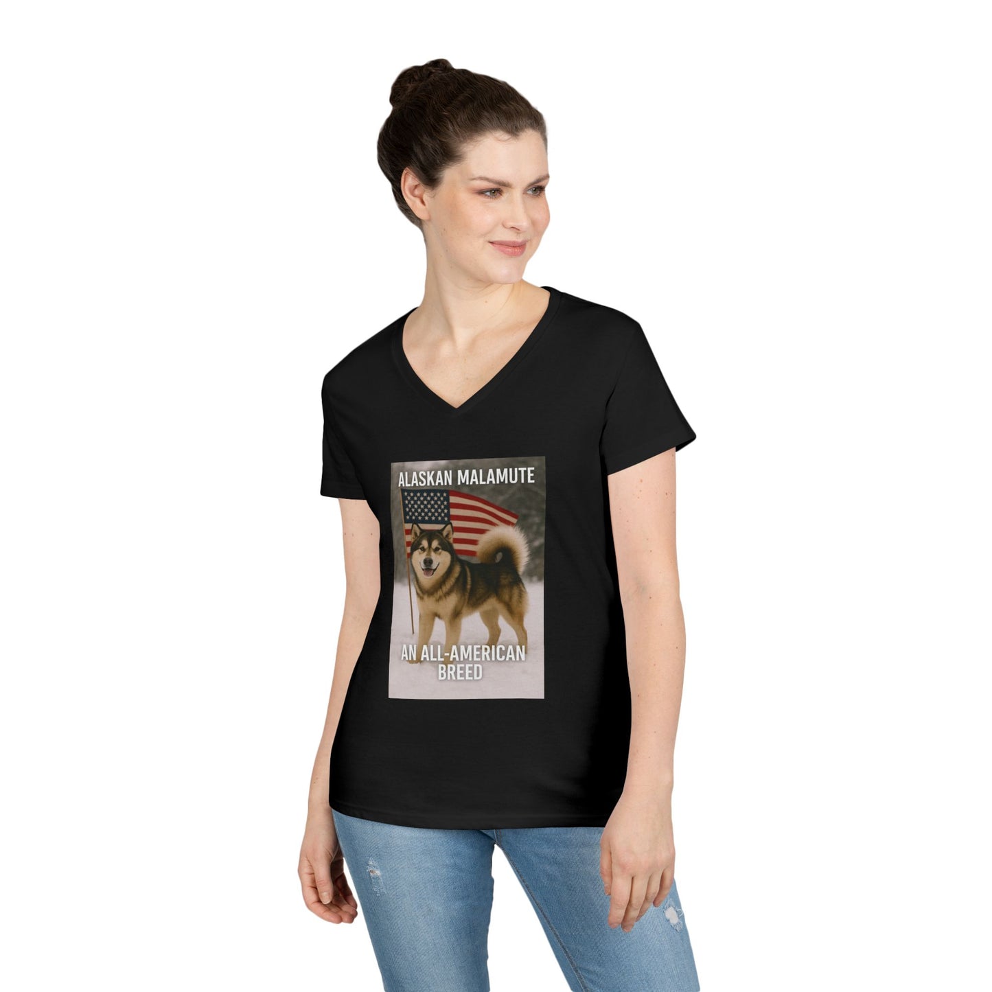 All-American Breed Women's V-Neck T-Shirt