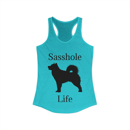 Sasshole Life Women's Racerback Tank