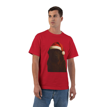 Santa Paws Newfie Men's Short-Sleeve Crewneck Tee