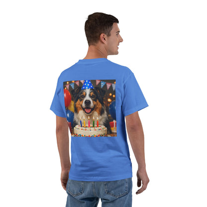 Birthday Buddy Aussie Men's Short-Sleeve Crewneck Tee