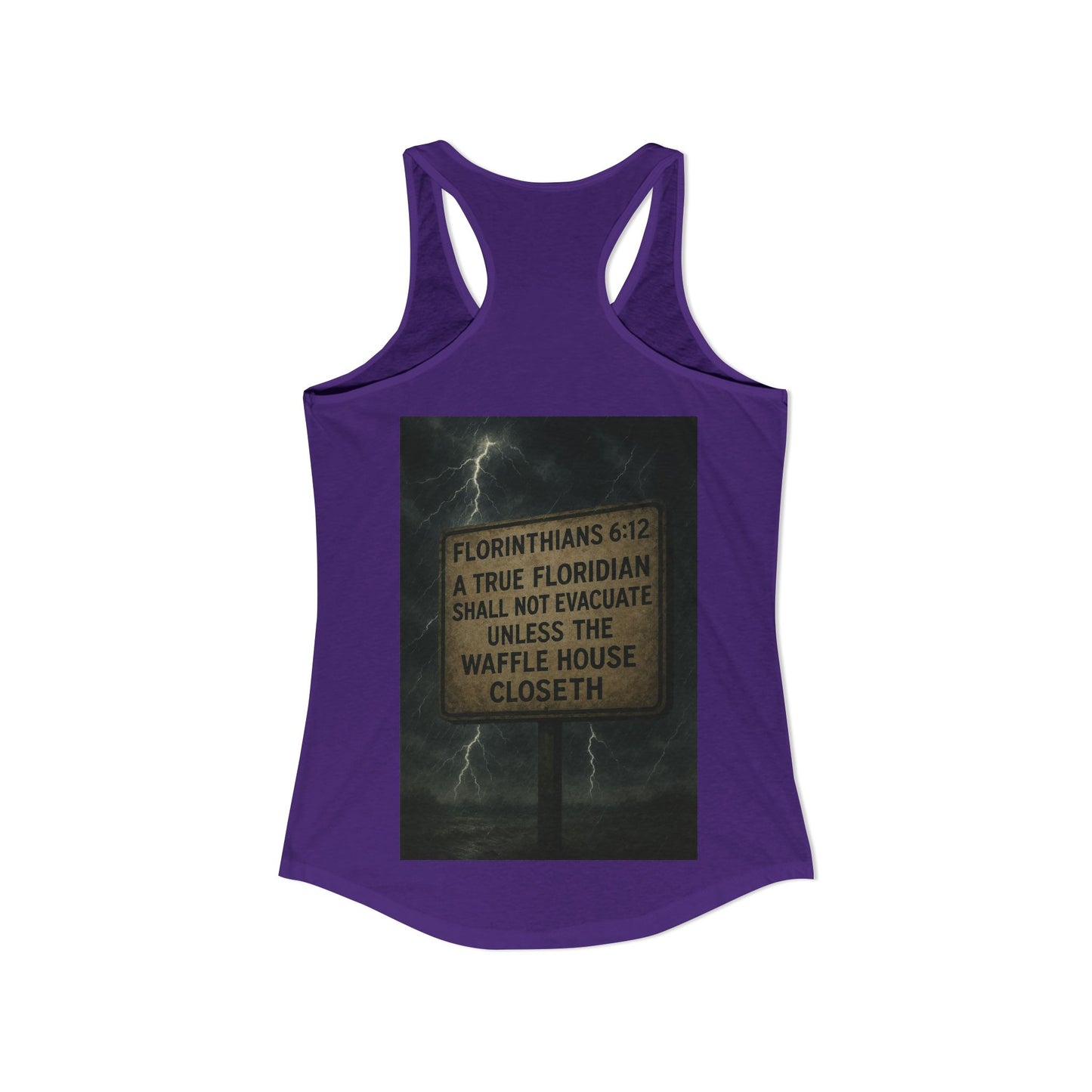Florinthians 6:12 Women's Racerback Tank