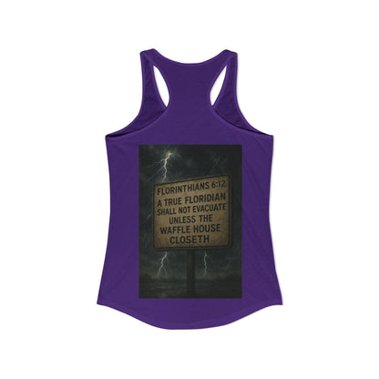 Florinthians 6:12 Women's Racerback Tank