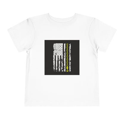 Thin Yellow Line Toddler Unisex Short Sleeve Crewneck Tee