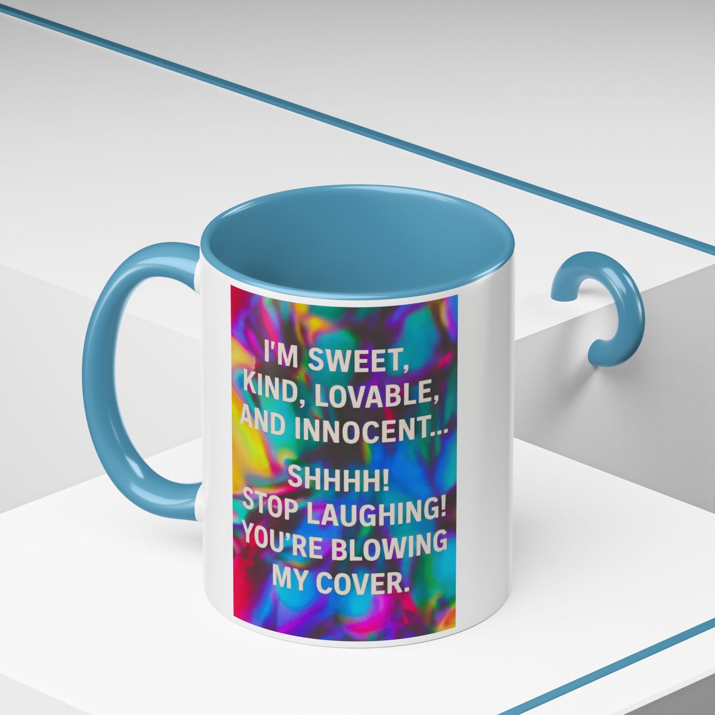 Blowing My Cover 2-Tone Coffee Mug