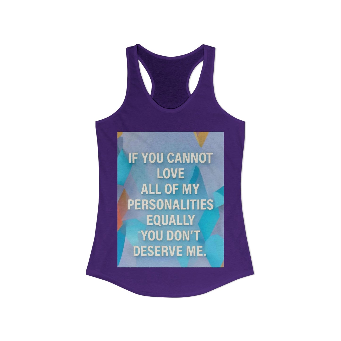 All Of My Personalities Women's Racerback Tank