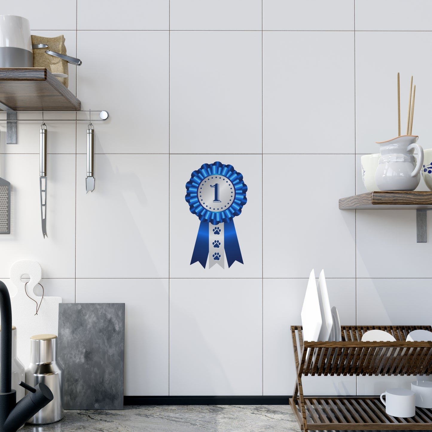 Show Ribbon Ceramic Photo Tile
