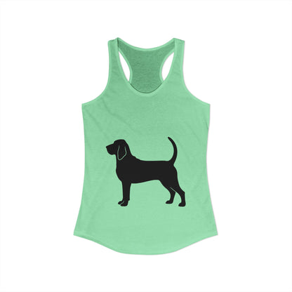 Bloodhound Silhouette Women's Racerback Tank