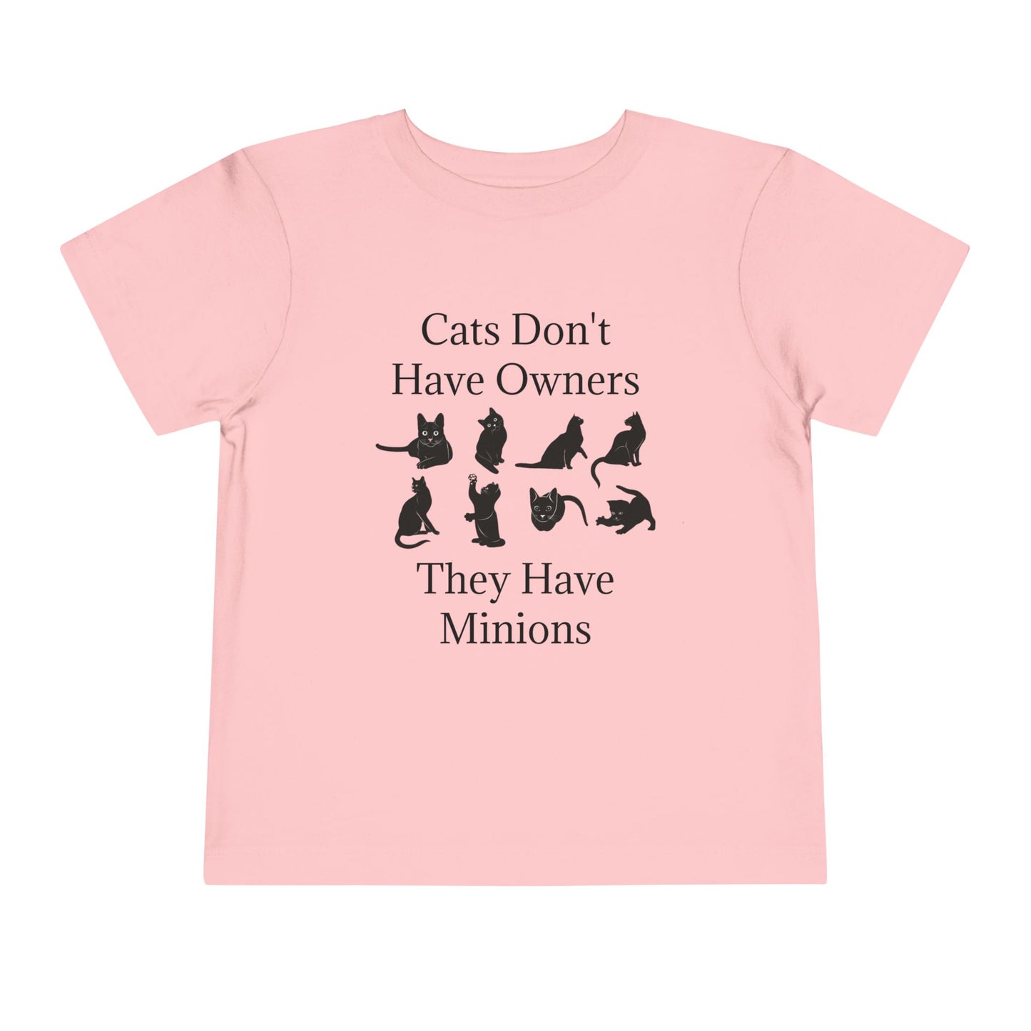 Cat Minions Toddler Unisex Short Sleeve Crewneck Tee
