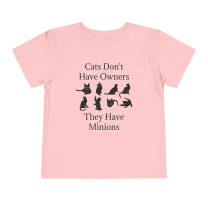 Cat Minions Toddler Unisex Short Sleeve Crewneck Tee