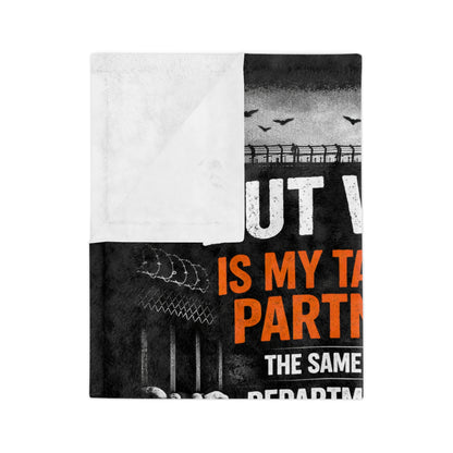 Department Of Corrections Velveteen Microfiber Blanket