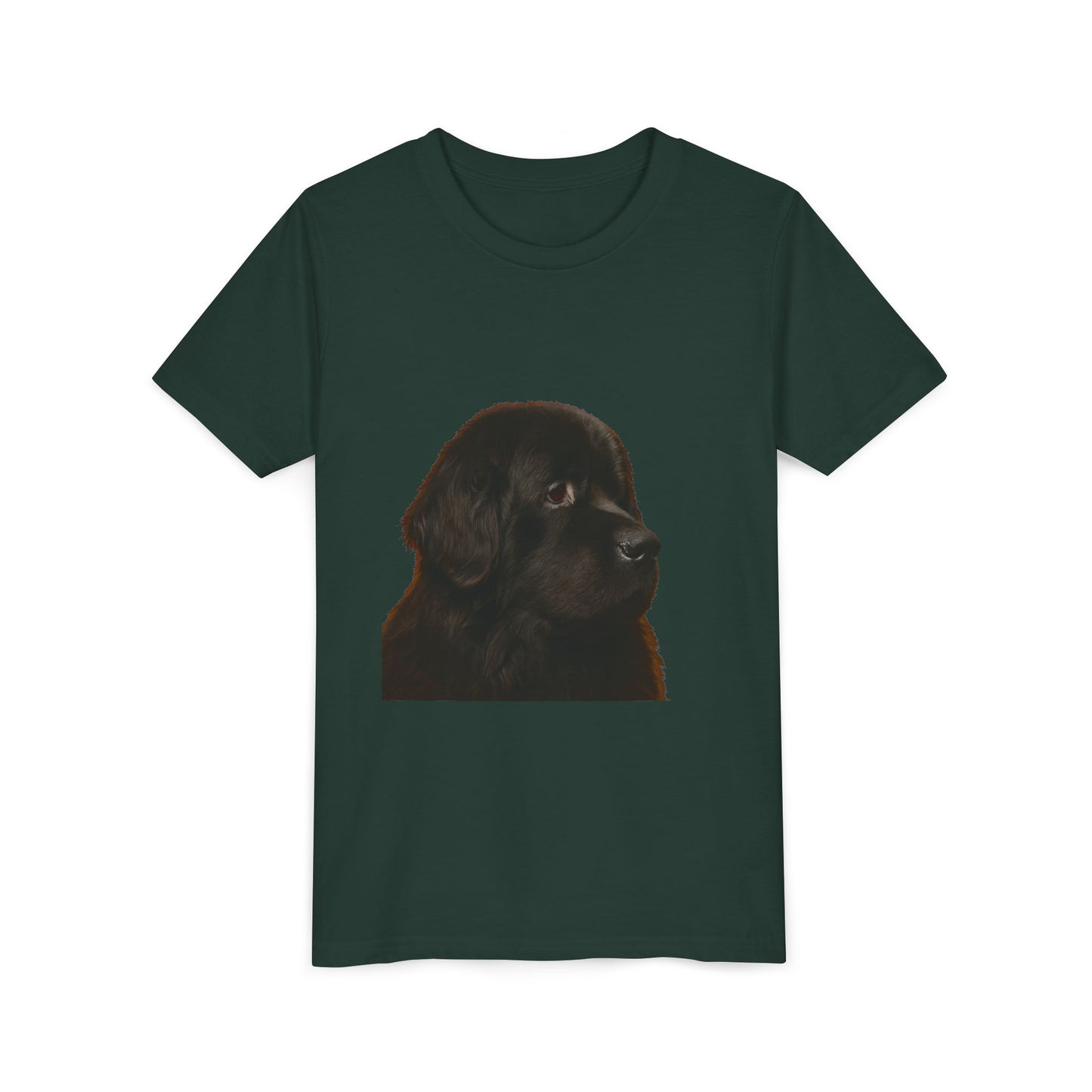 Newfie Head Youth Unisex Short Sleeve Crewneck Tee