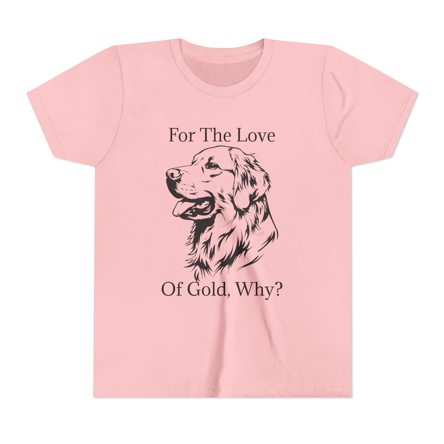 For The Love Of Gold Youth Unisex Short Sleeve Crewneck Tee