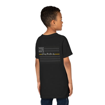 Thin Yellow Line Youth Unisex Short Sleeve Crewneck Tee