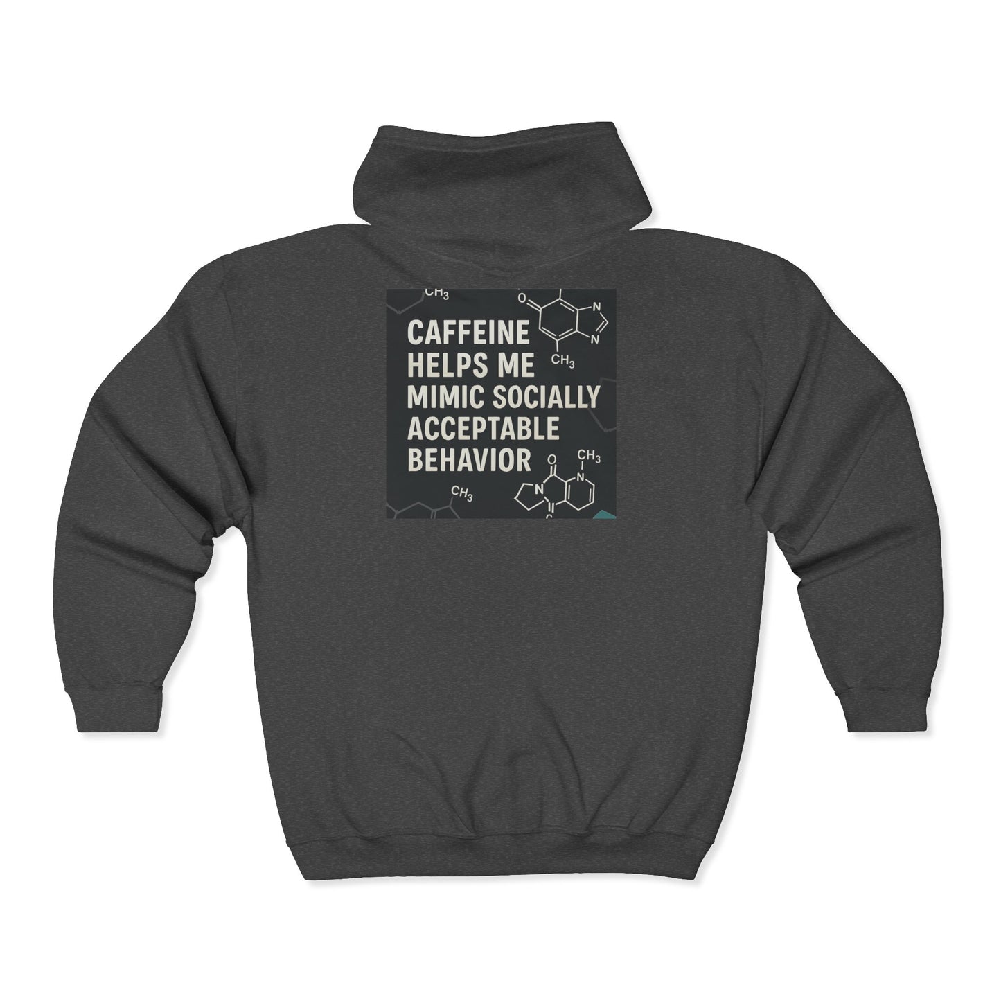 Socially Acceptable Unisex Full Zip Hoodie