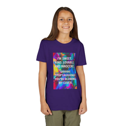 Blowing My Cover Youth Unisex Short Sleeve Crewneck Tee