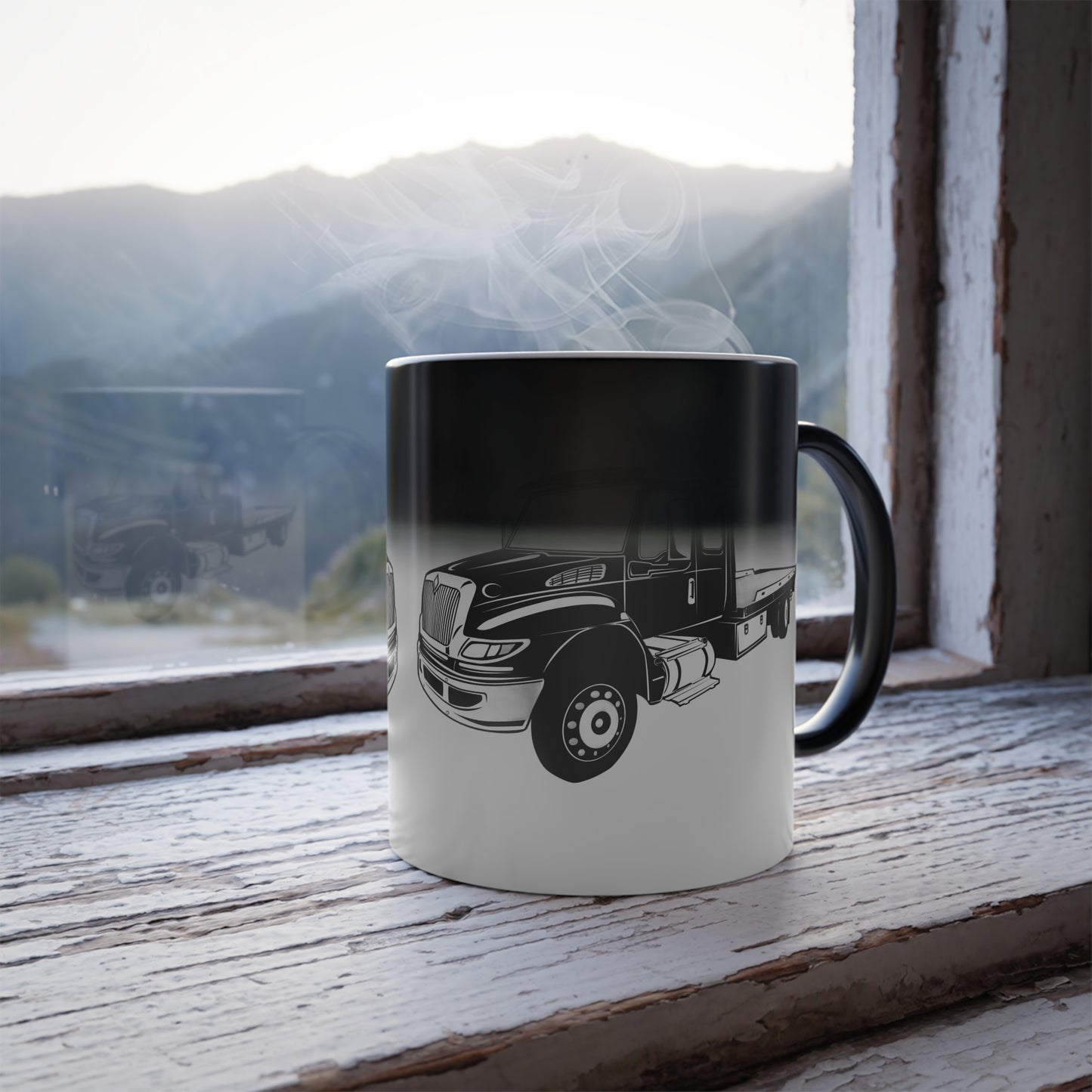 Flatbed Tow Truck Color Changing Mug