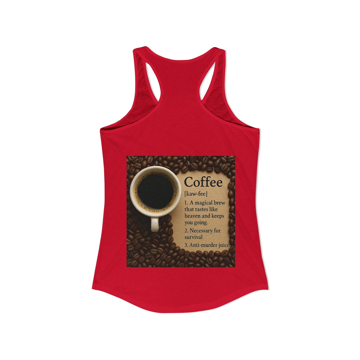 Coffee Definition Women's Racerback Tank