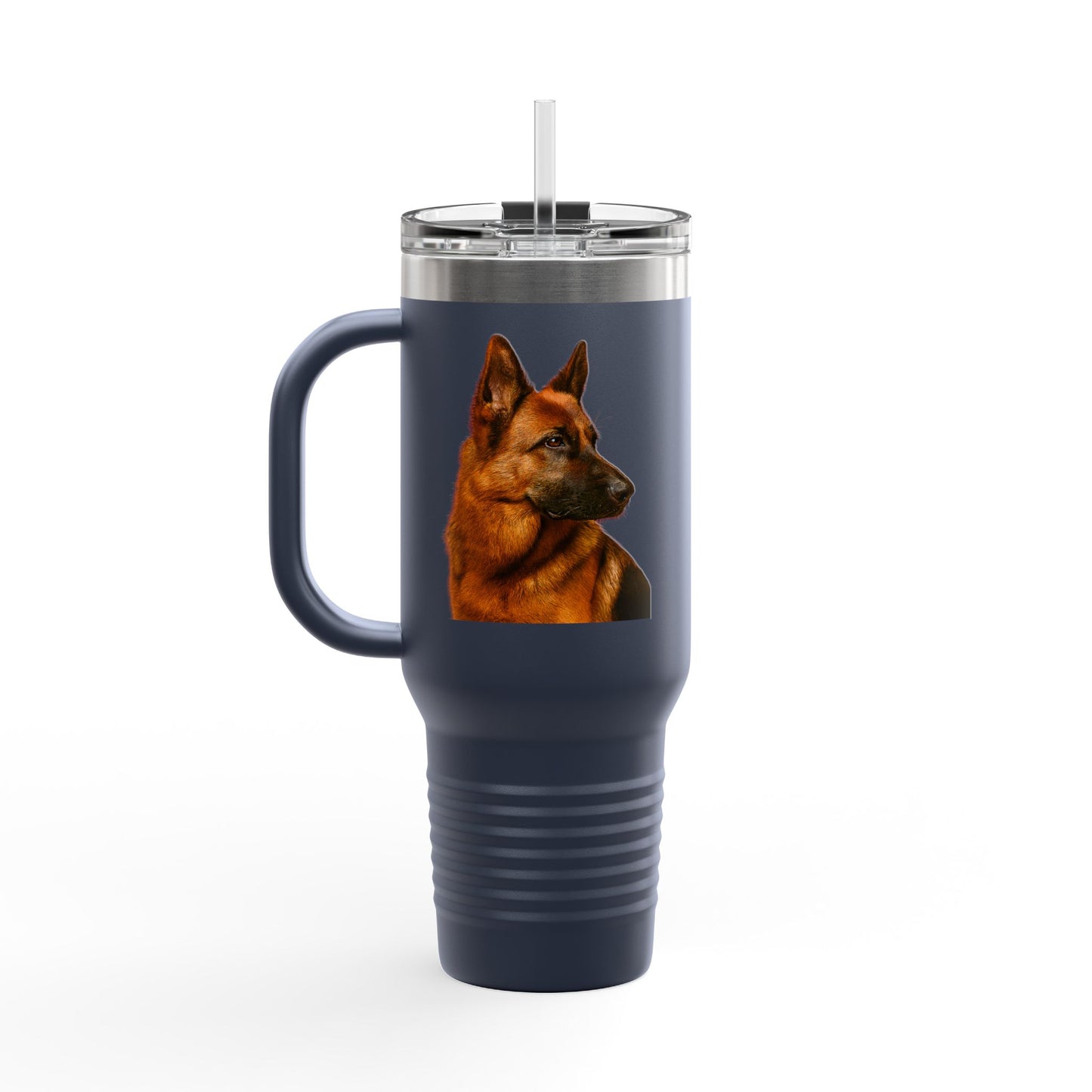 German Shepherd Head Insulated Travel Mug