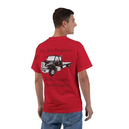 Beds, Straps, And Chains Men's Short-Sleeve Crewneck Tee