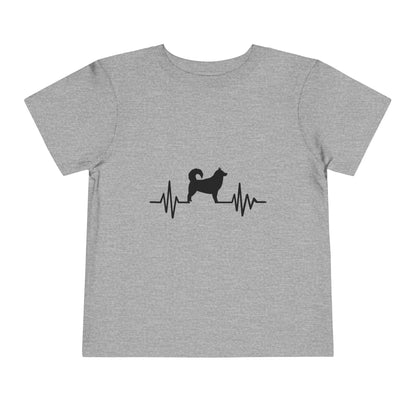 My Heart Beats For Malamutes Toddler Unisex Short Sleeve Crewneck Tee