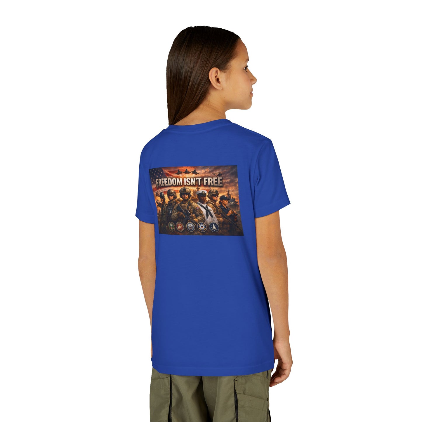 Freedom Isn't Free Youth Unisex Short Sleeve Crewneck Tee