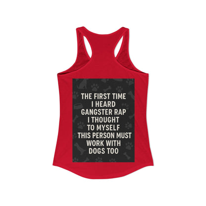 Gangster Rap Women's Racerback Tank