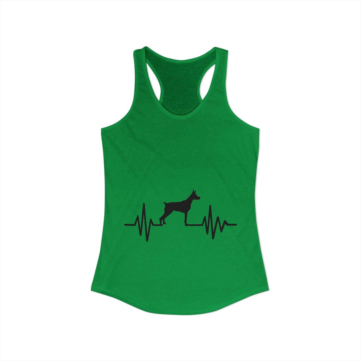 My Heart Beats For Dobermans Women's Racerback Tank