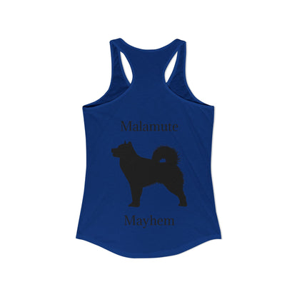 Malamute Mayhem Women's Racerback Tank