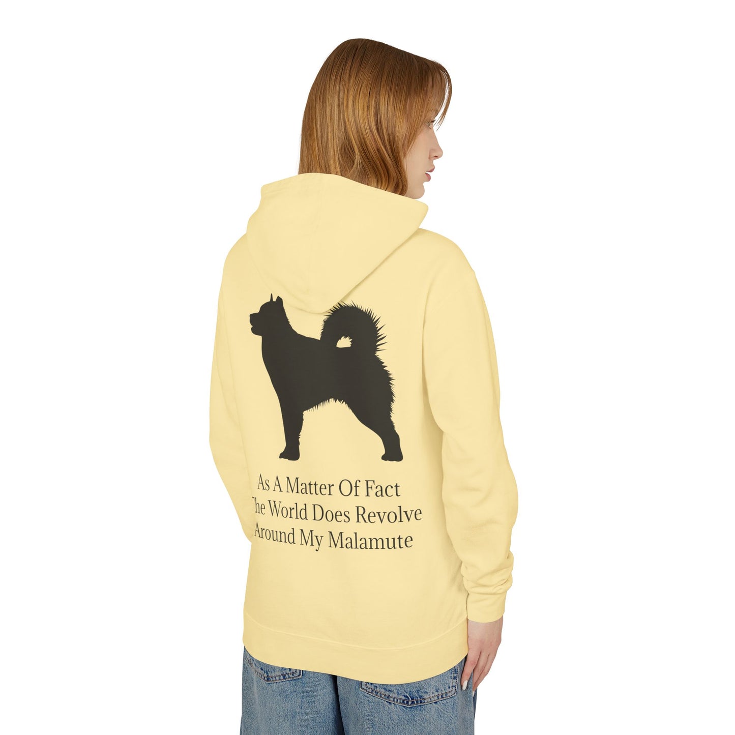 Matter Of Fact Malamute Unisex Lightweight Hoodie