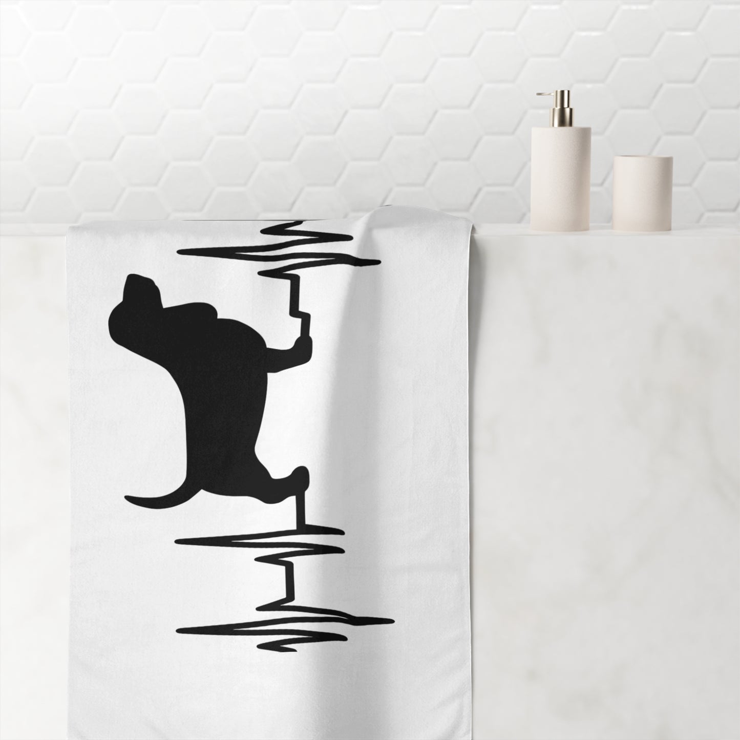 My Heart Beats For Bassets Mink-Cotton  Beach Towel