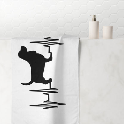 My Heart Beats For Bassets Mink-Cotton  Beach Towel