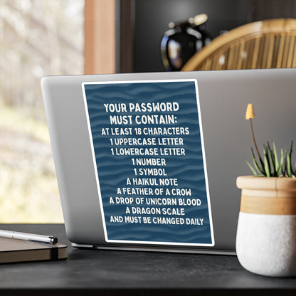 Password Vinyl Decal