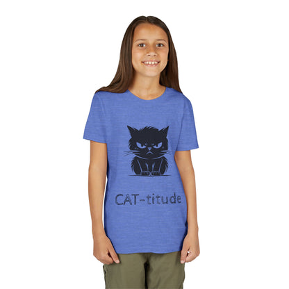 CAT-titude Youth Unisex Short Sleeve Crewneck Tee