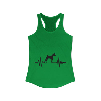 My Heart Beats For Basenjis Women's Racerback Tank