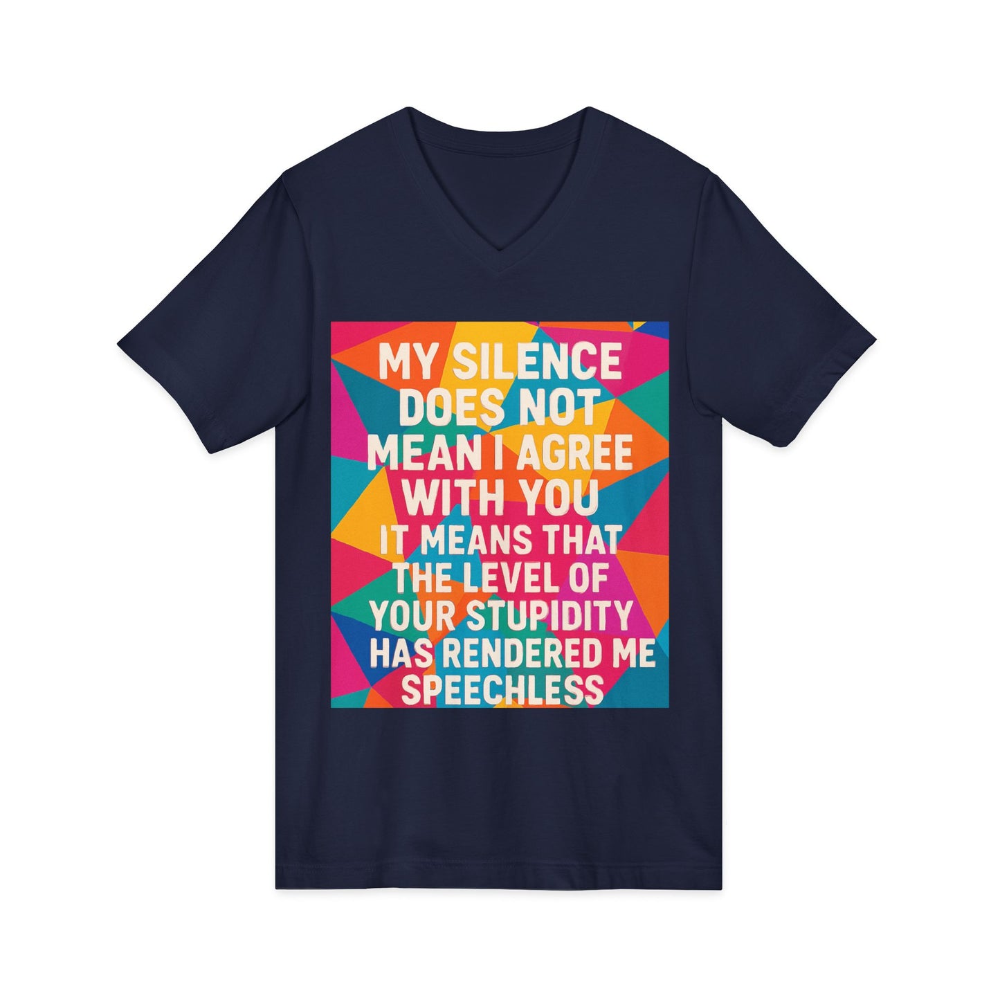 Speechless Unisex Short Sleeve V-Neck Tee