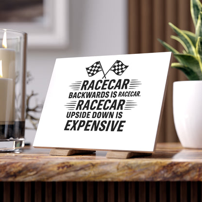 Racecar Backwards Ceramic Photo Tile