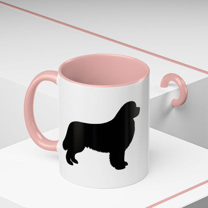 Newfie Silhouette 2-Tone Coffee Mug