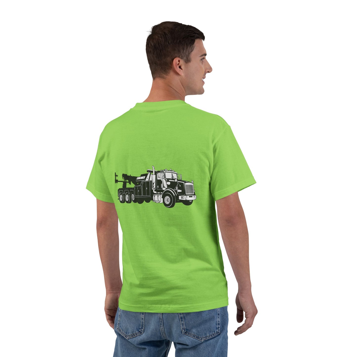 Heavy Tow Truck Men's Short-Sleeve Crewneck Tee