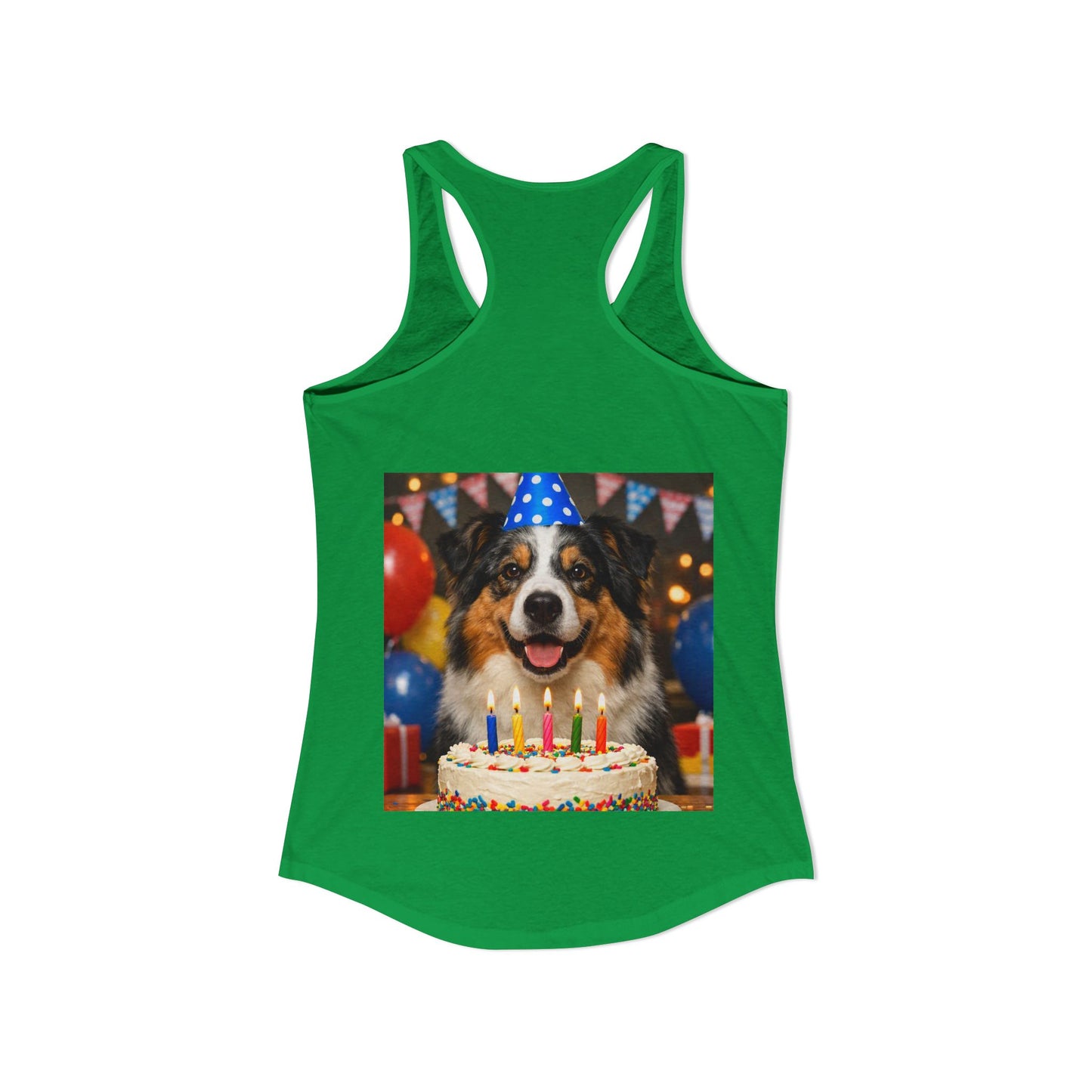 Birthday Buddy Aussie Women's Racerback Tank