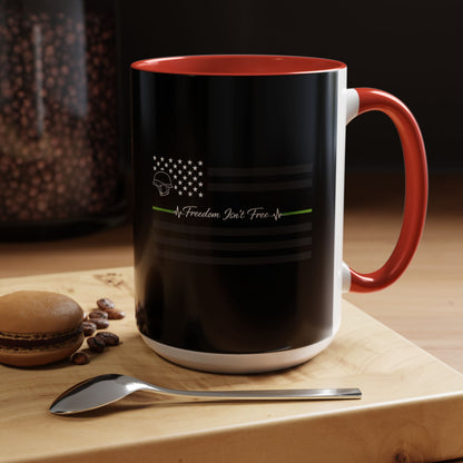 Thin Green Line 2-Tone Coffee Mug