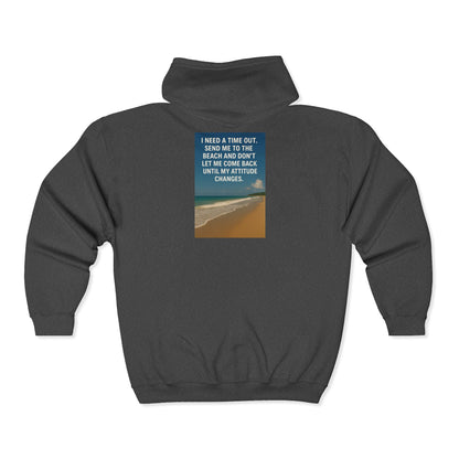 Time Out Unisex Full Zip Hoodie