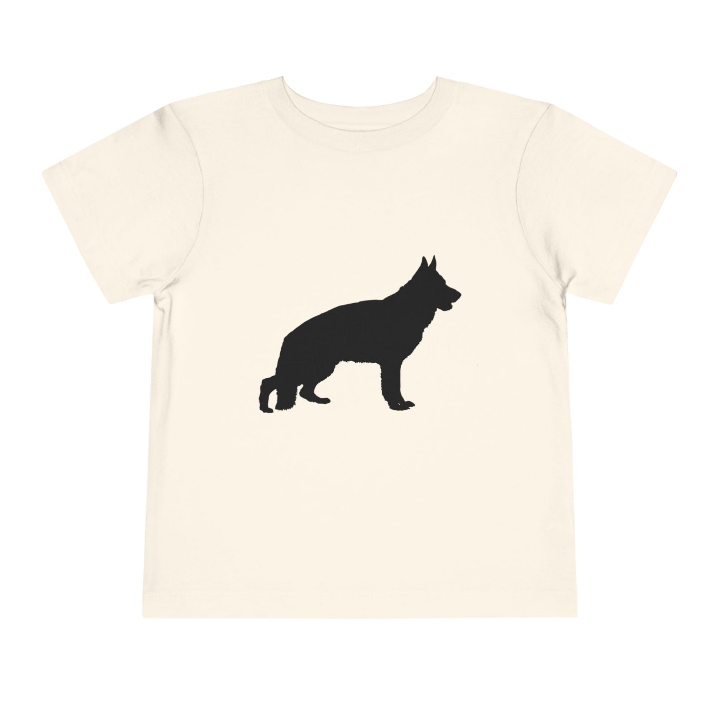 German Shepherd Silhouette Toddler Unisex Short Sleeve Crewneck Tee