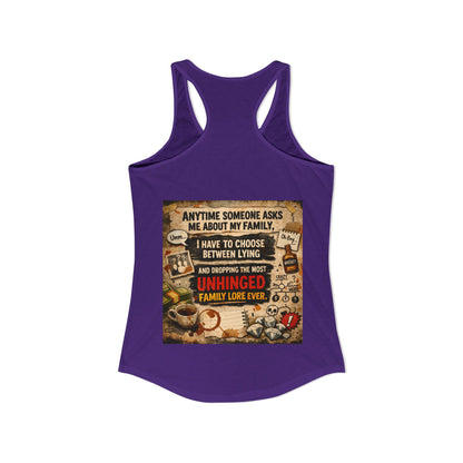 Unhinged Family Women's Racerback Tank
