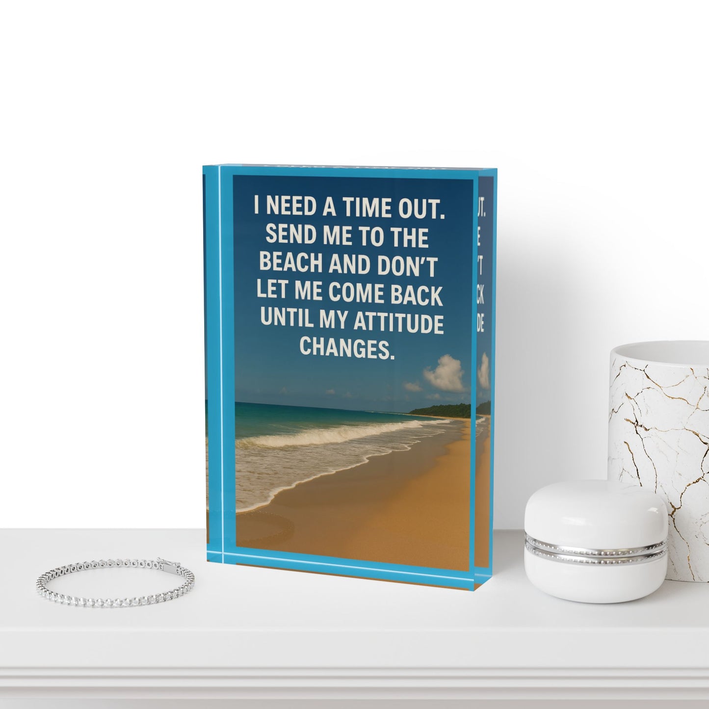 Time Out Acrylic Photo Block