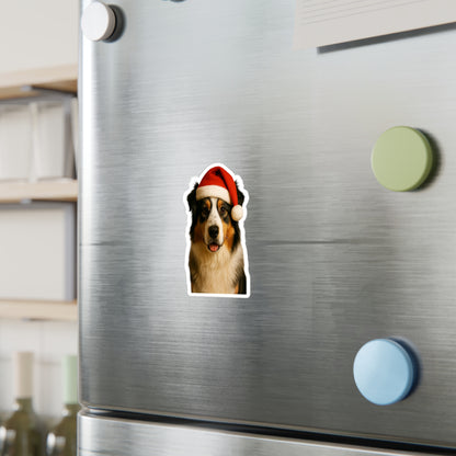 Santa Paws Aussie Vinyl Decal