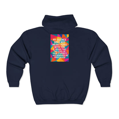 Speechless Unisex Full Zip Hoodie