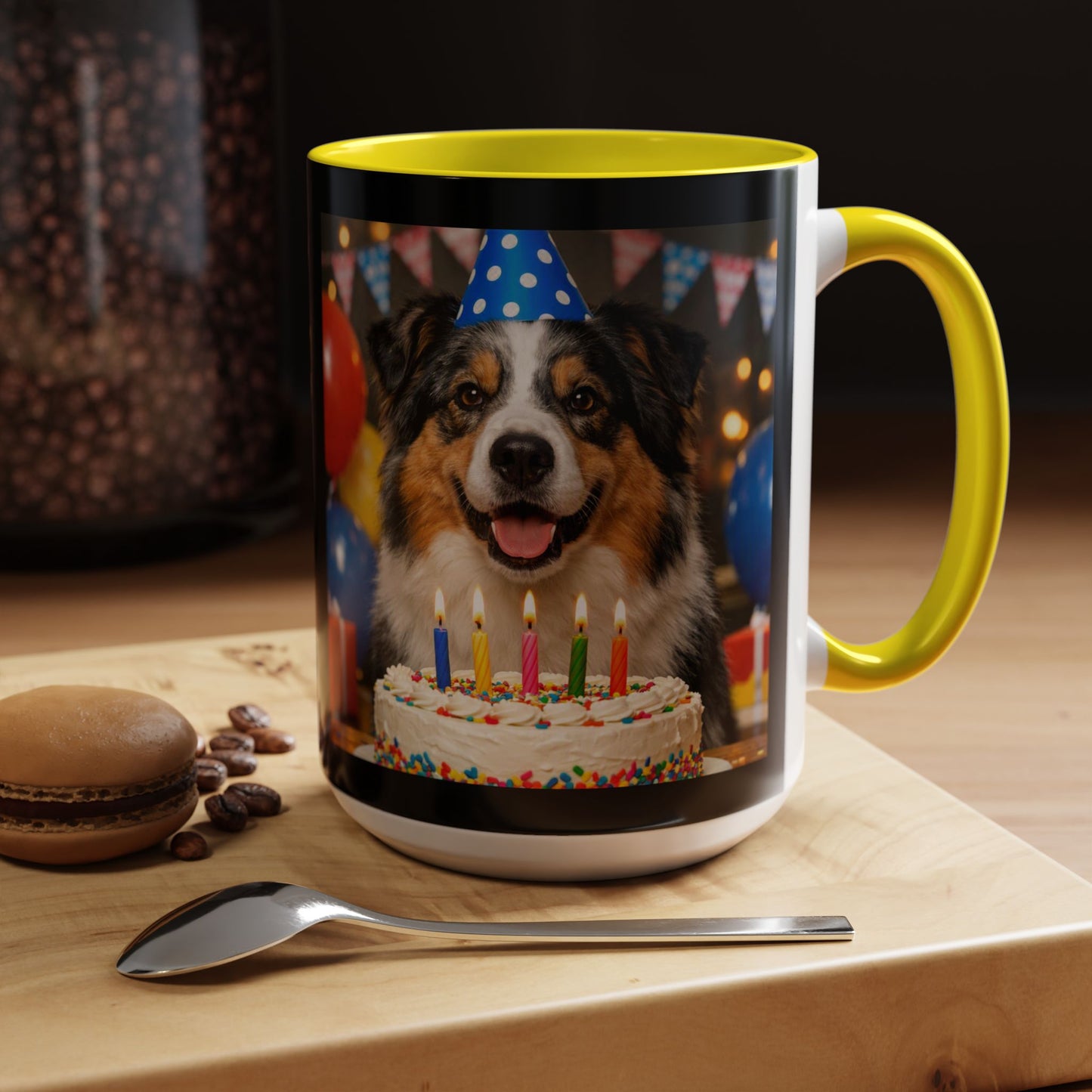 Birthday Buddy Aussie 2-Tone Coffee Mug