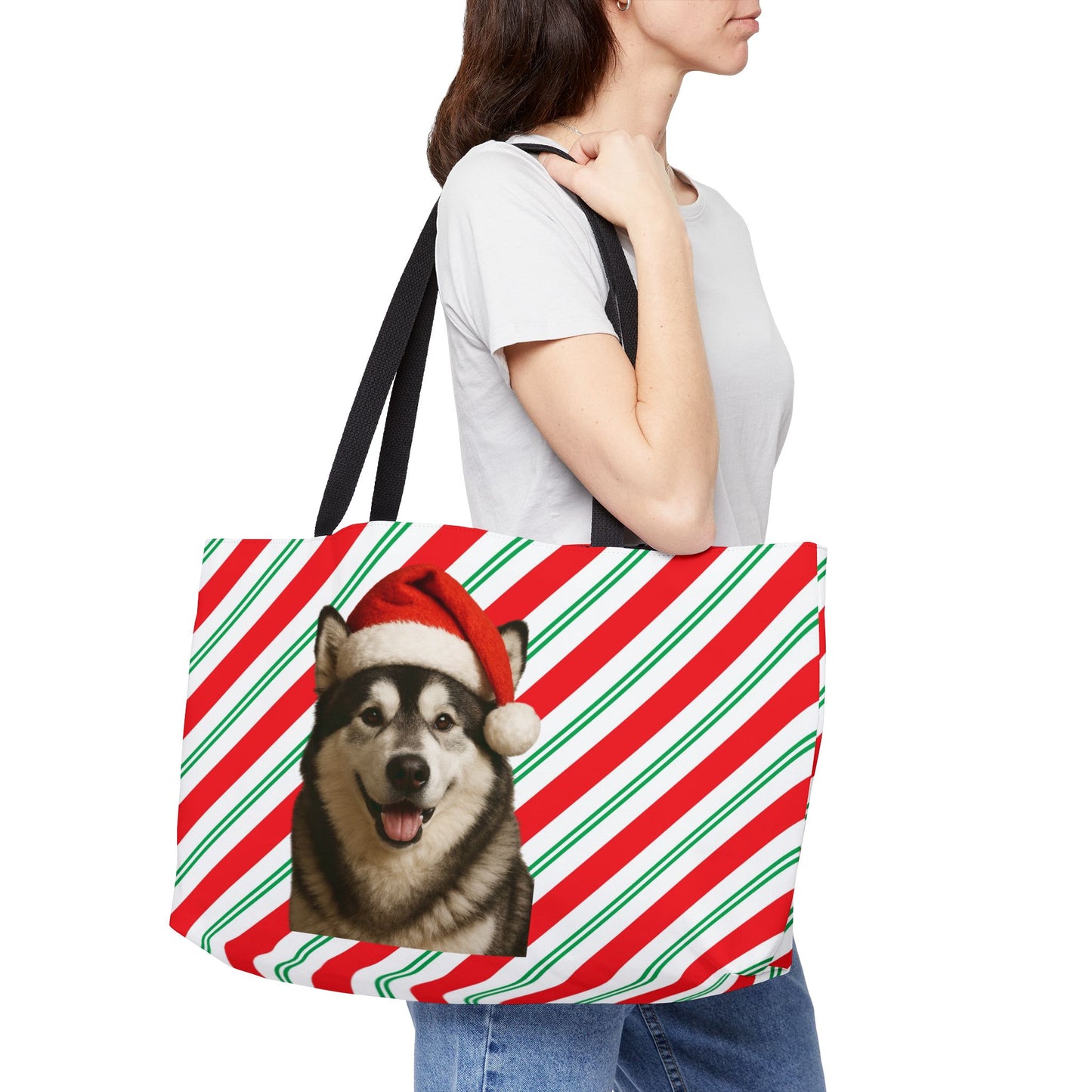 Santa Paws Malamute Weekender Tote Bag