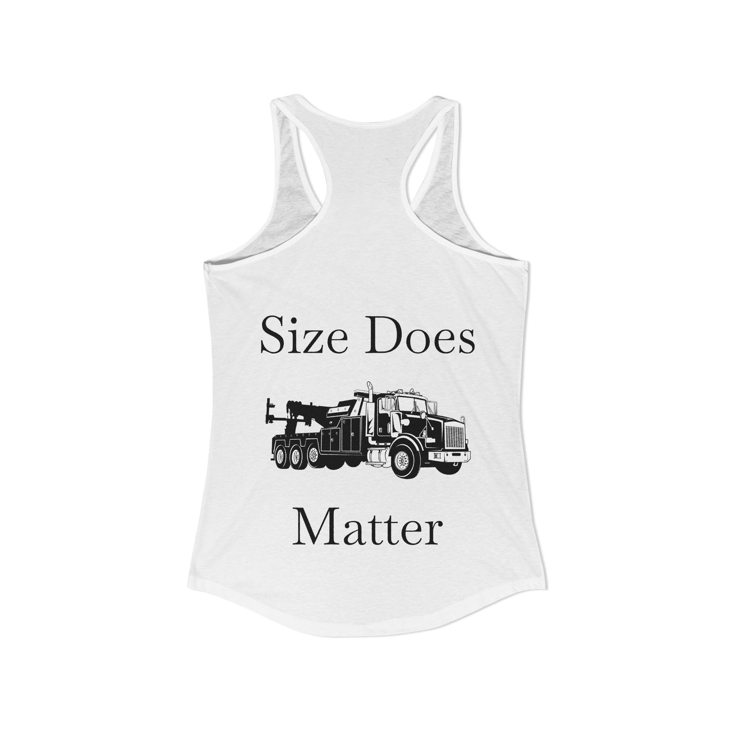 Size Does Matter Women's Racerback Tank